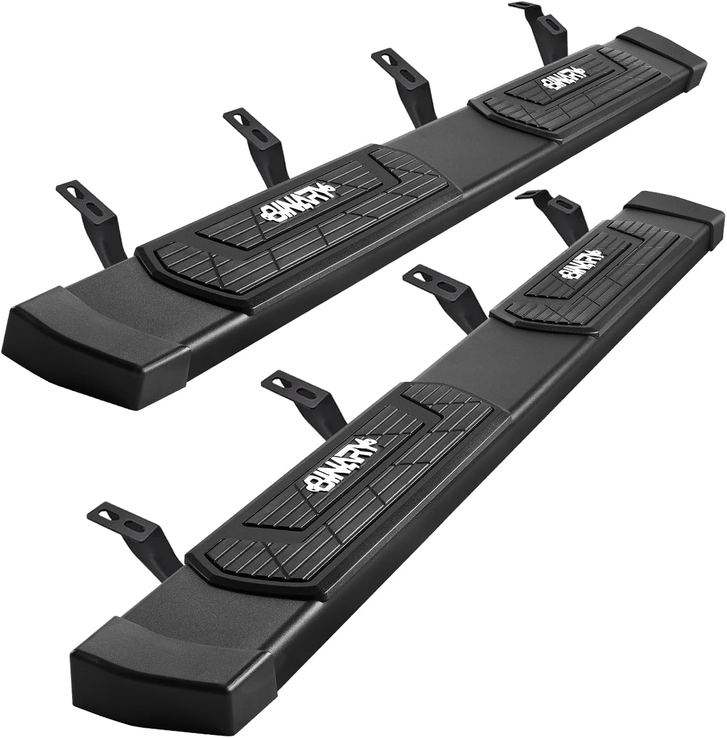 6 Inch Running Boards Compatible with 2024-2026 Toyota Tacoma Double Cab with 4 Full-Size Doors. Side Steps Nerf Bars for Tacoma, Step Bars Non-Slip Plastic Pads Made with Carbon Steel
